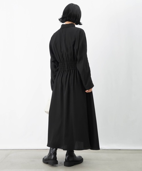 LUCA/LADY LUCK LUCA（ルカ/レディラックルカ）の「LC/LLL ウエストギャザーワンピース（ワンピース・レディース・ブラック/ブラウン・FREE）」の6枚目の写真