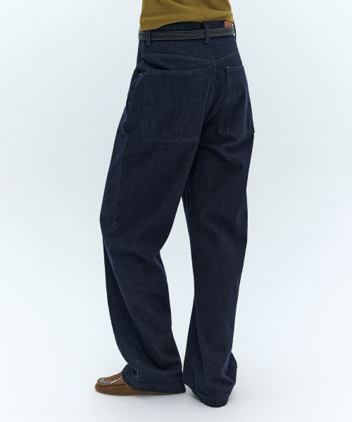 CITYBREEZE(シティブリーズ)の「カーブデニムパンツ_インディゴ(デニムパンツ・レディース・ダークブルー・SMALL/MEDIUM)」の2枚目の写真