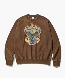 OUTSTANDING（アウトスタンディング）の「MOT SERIES SWEAT(HARD RIDE)_VINTAGE BROWN（スウェット・メンズ）」