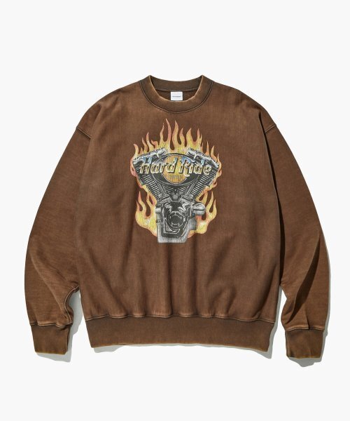 MOT SERIES SWEAT(HARD RIDE)_VINTAGE BROWN
