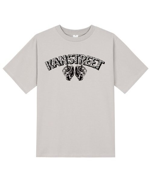 KAN6312(カン6312)の「KTC0172 レタリングタイガー半袖Tシャツ - ベージュ(Tシャツ/カットソー・メンズ・その他・MEDIUM/LARGE/X-LARGE/SMALL)」の1枚目の写真