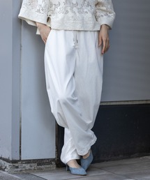 Munich | ホワイトデニム&ヒッコリー ワイドイージーパンツ(デニムパンツ)
