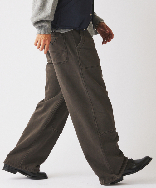 JOURNAL STANDARD relume（ジャーナルスタンダード　レリューム）の「ループスウェット ダブルニー イージーパンツ（スウェットパンツ・メンズ・グレー/カーキ/ブラウン・SMALL/MEDIUM/LARGE）」の14枚目の写真