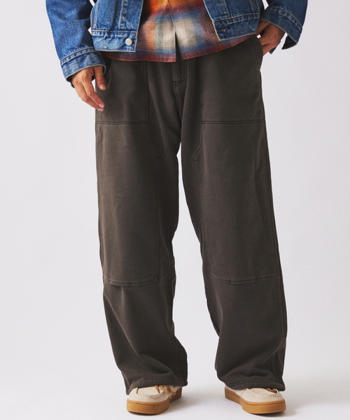 JOURNAL STANDARD relume（ジャーナルスタンダード　レリューム）の「ループスウェット ダブルニー イージーパンツ（スウェットパンツ・メンズ・グレー/カーキ/ブラウン・SMALL/MEDIUM/LARGE）」の17枚目の写真