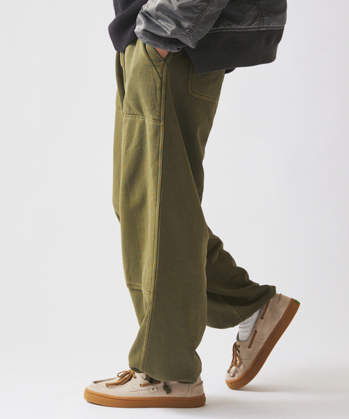 JOURNAL STANDARD relume（ジャーナルスタンダード　レリューム）の「ループスウェット ダブルニー イージーパンツ（スウェットパンツ・メンズ・グレー/カーキ/ブラウン・SMALL/MEDIUM/LARGE）」の12枚目の写真