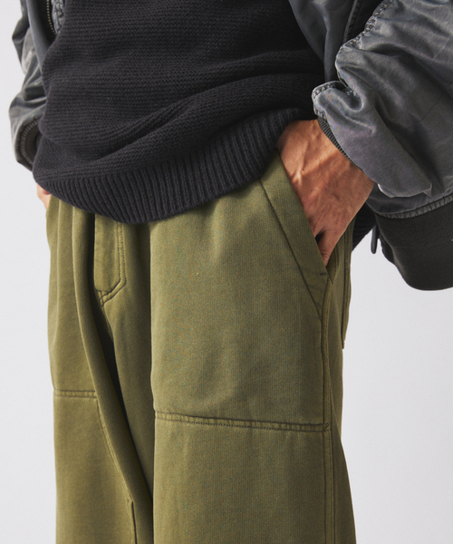 JOURNAL STANDARD relume（ジャーナルスタンダード　レリューム）の「ループスウェット ダブルニー イージーパンツ（スウェットパンツ・メンズ・グレー/カーキ/ブラウン・SMALL/MEDIUM/LARGE）」の8枚目の写真