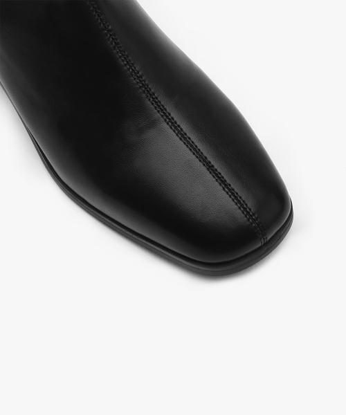 SAPPUN（サプン）の「リオサソックスアンクルブーツ（3.5cm）（ブーツ・レディース・ブラック/ダークブラウン・25cm/25.5cm/22cm/22.5cm/23cm/23.5cm/24cm/24.5cm）」の5枚目の写真