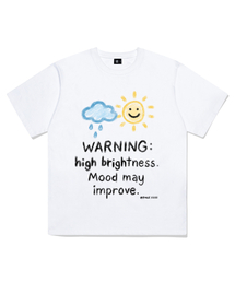 グッドウェザープリンティング半袖Tシャツホワイト
