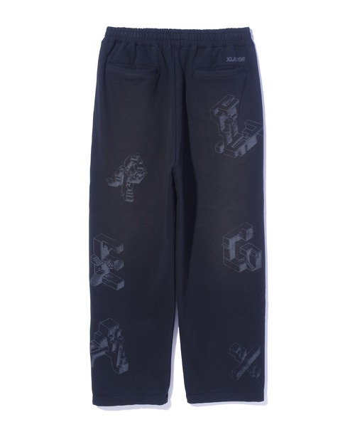 XLARGE（エクストララージ）の「GEOMETRIC SWEAT PANTS（スウェットパンツ・メンズ・ブラック/ベージュ/ネイビー・S/M/L/XL）」の5枚目の写真