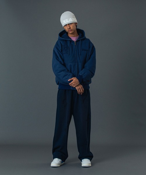 XLARGE（エクストララージ）の「GEOMETRIC SWEAT PANTS（スウェットパンツ・メンズ・ブラック/ベージュ/ネイビー・S/M/L/XL）」の14枚目の写真