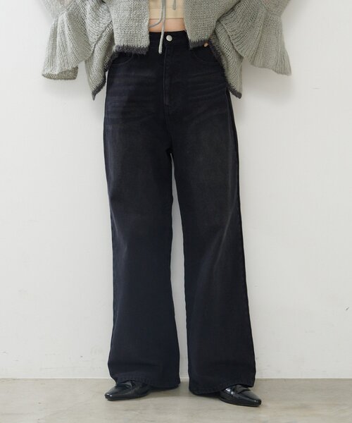 Kastane(カスタネ)の「【2サイズ展開/低身長サイズ】ストレートバックベルトデニムパンツ(デニムパンツ・レディース・ブルー/ブラック/ダークブラウン・0/1)」の18枚目の写真