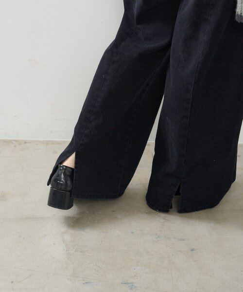 Kastane(カスタネ)の「【2サイズ展開/低身長サイズ】ストレートバックベルトデニムパンツ(デニムパンツ・レディース・ブルー/ブラック/ダークブラウン・0/1)」の7枚目の写真