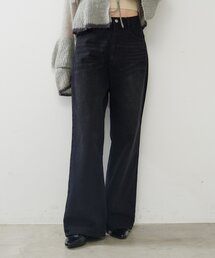 Kastane | 【2サイズ展開/低身長サイズ】ストレートバックベルトデニムパンツ(デニムパンツ)