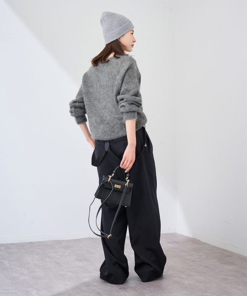 FRAMeWORK(フレームワーク)の「SUSPENDERS パンツ(スラックス・レディース・ネイビー・38/36)」の7枚目の写真