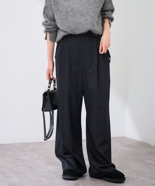 FRAMeWORK(フレームワーク)の「SUSPENDERS パンツ(スラックス・レディース・ネイビー・38/36)」の8枚目の写真