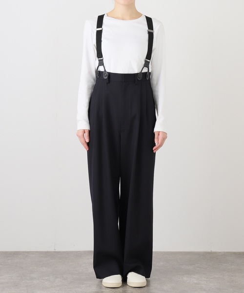 FRAMeWORK(フレームワーク)の「SUSPENDERS パンツ(スラックス・レディース・ネイビー・38/36)」の12枚目の写真