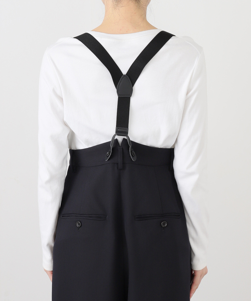 FRAMeWORK(フレームワーク)の「SUSPENDERS パンツ(スラックス・レディース・ネイビー・38/36)」の16枚目の写真