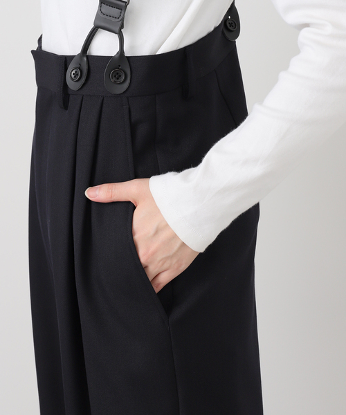 FRAMeWORK(フレームワーク)の「SUSPENDERS パンツ(スラックス・レディース・ネイビー・38/36)」の18枚目の写真