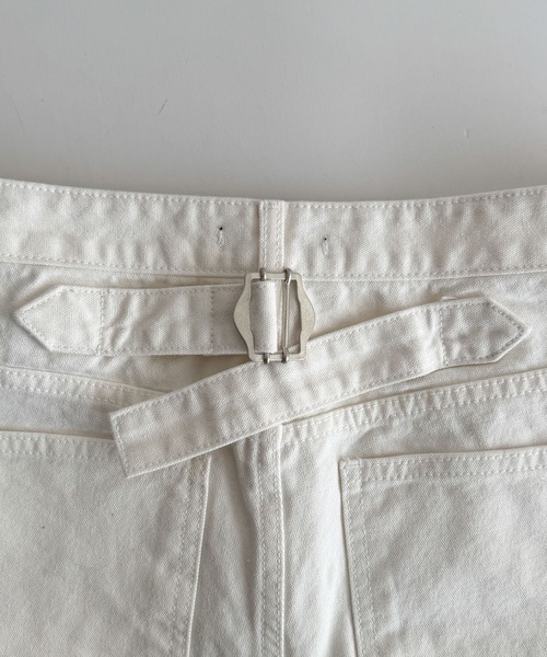 CANAL JEAN(キャナルジーン)の「HARING ウォッシングコットンワークパンツ(デニムパンツ・レディース・ホワイト・SMALL/MEDIUM)」の2枚目の写真
