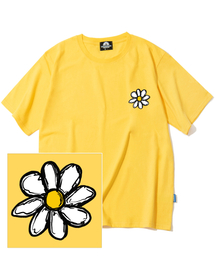 DRAWING DAISY ロゴTシャツ - イエロー