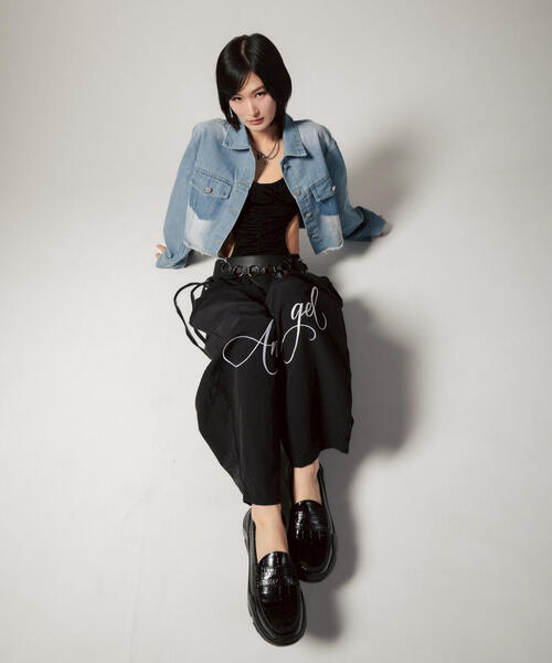 ROYAL FLASH（ロイヤルフラッシュ）の「MITSUKI/ミツキ/ウエスト紐付きナイロンパンツ（その他パンツ・レディース・ブラック・F）」の5枚目の写真