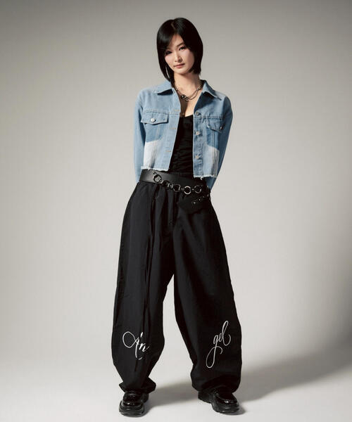 ROYAL FLASH（ロイヤルフラッシュ）の「MITSUKI/ミツキ/ウエスト紐付きナイロンパンツ（その他パンツ・レディース・ブラック・F）」の11枚目の写真