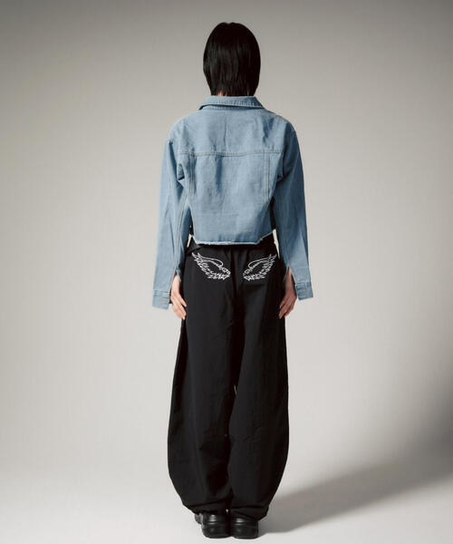 ROYAL FLASH（ロイヤルフラッシュ）の「MITSUKI/ミツキ/ウエスト紐付きナイロンパンツ（その他パンツ・レディース・ブラック・F）」の12枚目の写真
