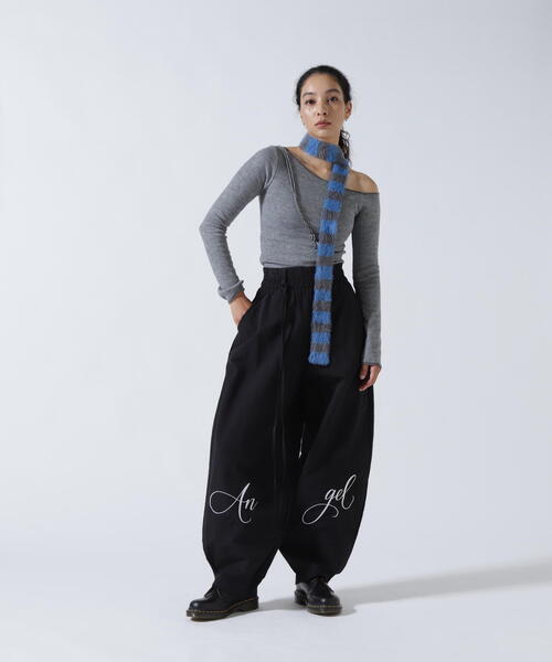 ROYAL FLASH（ロイヤルフラッシュ）の「MITSUKI/ミツキ/ウエスト紐付きナイロンパンツ（その他パンツ・レディース・ブラック・F）」の18枚目の写真