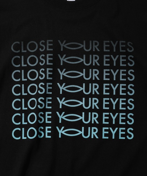 ZOZOVILLA(ゾゾヴィラ)の「CLOSE YOUR EYES × ZOZOTOWN Gradient Logo T-Shirt(Tシャツ/カットソー・メンズ・ホワイト/ブラック・SMALL/MEDIUM/LARGE/X-LARGE)」の3枚目の写真