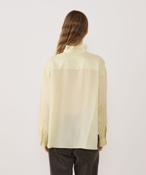 シルクハブタエ フリルカラーシャツ（シャツ/ブラウス）｜GALERIE VIE