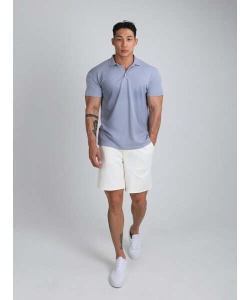 RVD(アールブイディー)の「無地モーダルマッスルフィットポロシャツ(スカイブルー)(ポロシャツ・メンズ・その他・LARGE/X-LARGE/2XL)」の4枚目の写真