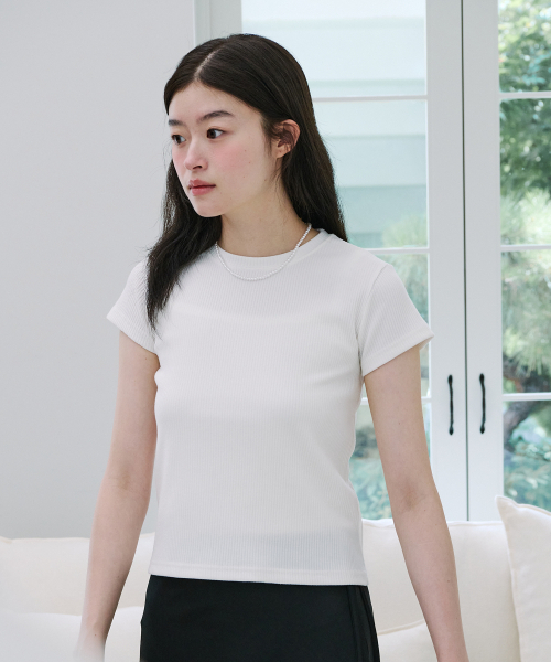 YUPPE(ヨッペ)の「GOLGI LINE T-SHIRT_WHITE(Tシャツ/カットソー・レディース・その他・SMALL/MEDIUM)」の3枚目の写真