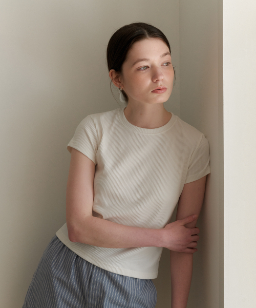 YUPPE(ヨッペ)の「GOLGI LINE T-SHIRT_WHITE(Tシャツ/カットソー・レディース・その他・SMALL/MEDIUM)」の4枚目の写真