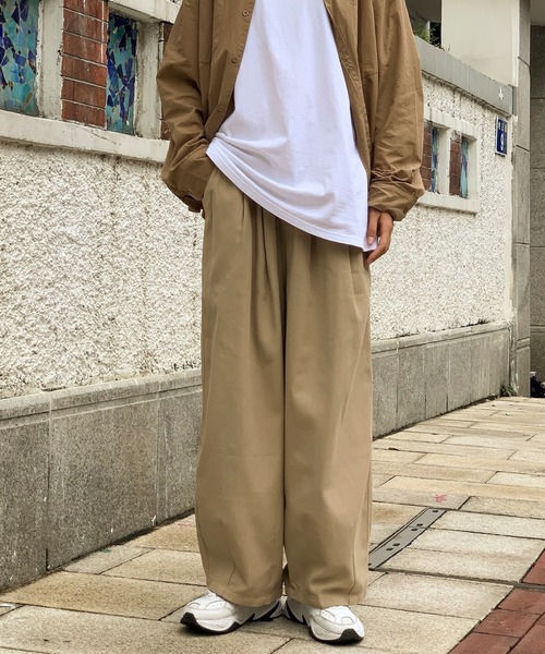 link lot(リンクロット)の「【ウエストゴム】ツイルイージーパンツ(チノパンツ・メンズ・ベージュ/ホワイト・M)」の10枚目の写真