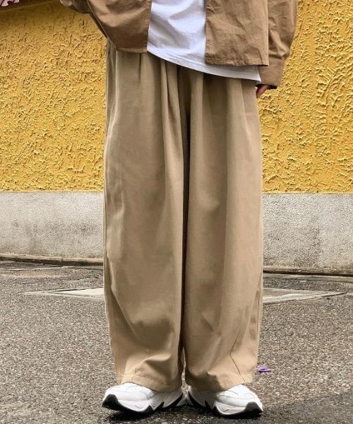 link lot(リンクロット)の「【ウエストゴム】ツイルイージーパンツ(チノパンツ・メンズ・ベージュ/ホワイト・M)」の9枚目の写真