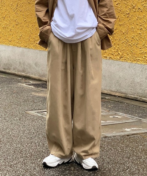 link lot(リンクロット)の「【ウエストゴム】ツイルイージーパンツ(チノパンツ・メンズ・ベージュ/ホワイト・M)」の7枚目の写真