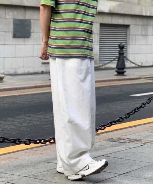 link lot(リンクロット)の「【ウエストゴム】ツイルイージーパンツ(チノパンツ・メンズ・ベージュ/ホワイト・M)」の15枚目の写真