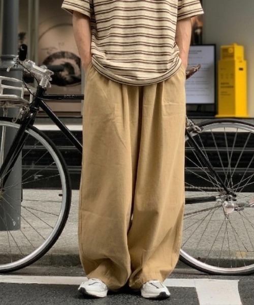 link lot(リンクロット)の「【ウエストゴム】ツイルイージーパンツ(チノパンツ・メンズ・ベージュ/ホワイト・M)」の17枚目の写真