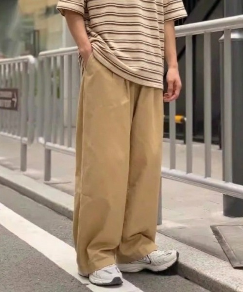 link lot(リンクロット)の「【ウエストゴム】ツイルイージーパンツ(チノパンツ・メンズ・ベージュ/ホワイト・M)」の18枚目の写真