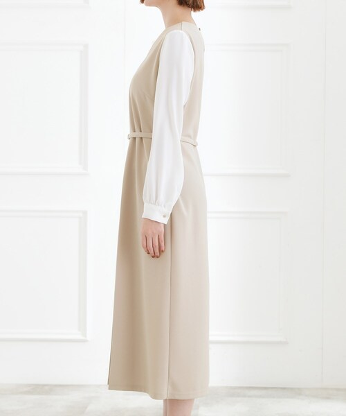 grove(グローブ)の「【手洗いOK】フロントプリーツ袖コンシャスワンピース(ワンピース・レディース・ネイビー/ブラック/ナチュラル・02/03/01/04/05)」の19枚目の写真