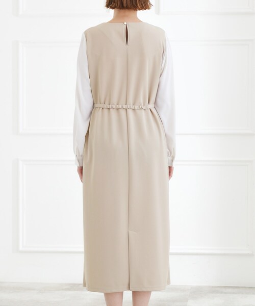 grove(グローブ)の「【手洗いOK】フロントプリーツ袖コンシャスワンピース(ワンピース・レディース・ネイビー/ブラック/ナチュラル・02/03/01/04/05)」の20枚目の写真