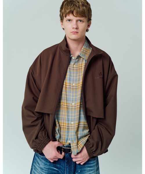 ADAM PATEK(アダムパテック)の「【ADAMPATEK/アダムパテック】stand collar blouson スタンドカラーブルゾン(ブルゾン・メンズ・ブラウン/ダークグレー/ブラック・1/2)」の8枚目の写真