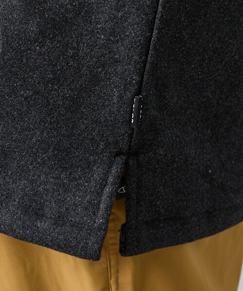 POLeR（ポーラー）の「【POLER / ポーラー】 INSULATED WOOL OVERSHIRT / メルトンウールオーバーシャツジャケット（シャツ/ブラウス・メンズ・ブラック・L/M）」の13枚目の写真