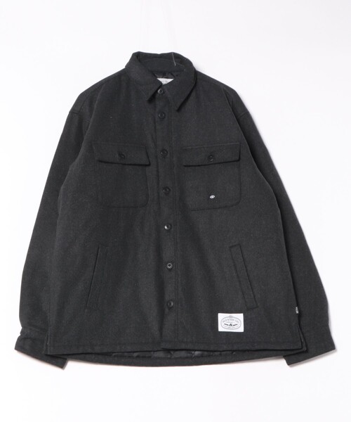 POLeR（ポーラー）の「【POLER / ポーラー】 INSULATED WOOL OVERSHIRT / メルトンウールオーバーシャツジャケット（シャツ/ブラウス・メンズ・ブラック・L/M）」の14枚目の写真