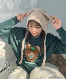 AS KNOW AS plus | ♪アクリルキーホルダー付き モンチッチフレンズスウェットプルオーバー【 Monchhichi / モンチッチ 】(スウェット)