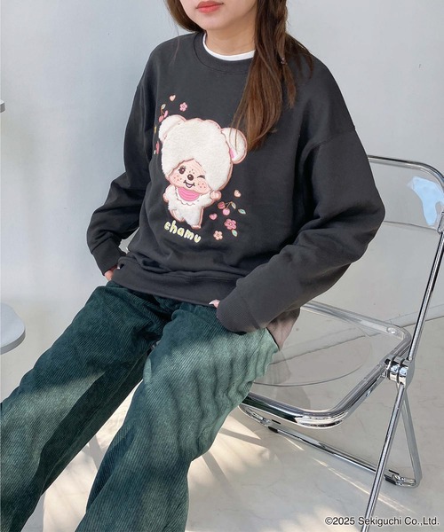 セール】♪アクリルキーホルダー付き モンチッチフレンズスウェット