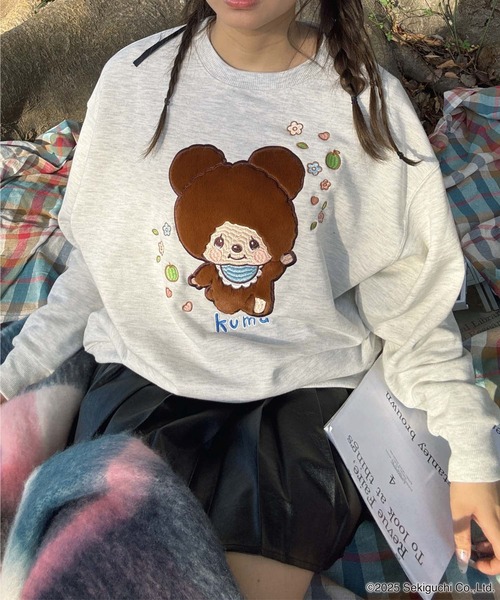 AS KNOW AS plus(アズノゥアズプラス)の「♪アクリルキーホルダー付き モンチッチフレンズスウェットプルオーバー【 Monchhichi / モンチッチ 】(スウェット・レディース・チャコールグレー/アイボリー/オートミール/ダークグリーン・FREE)」の22枚目の写真