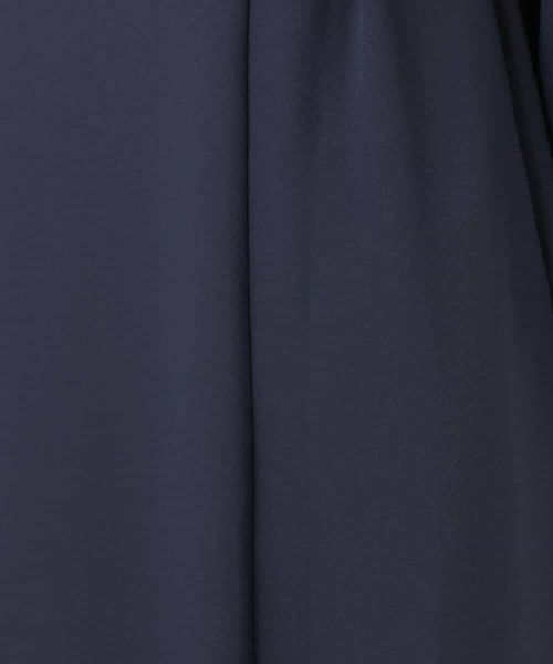 MK MICHEL KLEIN（エムケーミッシェルクラン）の「サテンジョーゼット サイドベルトワンピース/洗える（ワンピース・レディース・ネイビー/ブルー・38）」の20枚目の写真