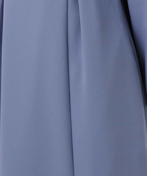 MK MICHEL KLEIN（エムケーミッシェルクラン）の「サテンジョーゼット サイドベルトワンピース/洗える（ワンピース・レディース・ネイビー/ブルー・38）」の22枚目の写真