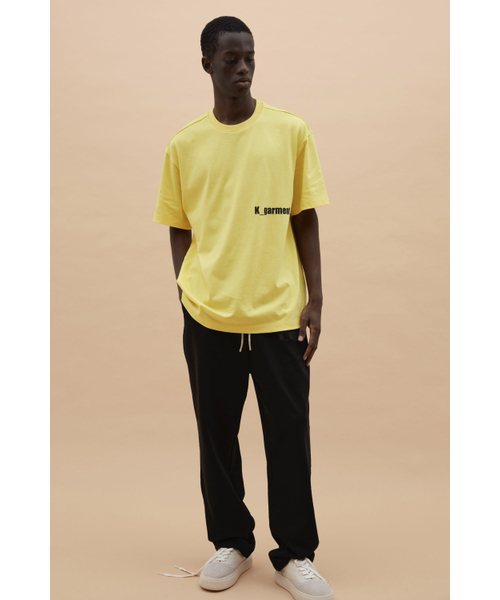 K-GARMENT(カメント)の「UビッグKプリントTシャツ イエロー(Tシャツ/カットソー・メンズ・その他・SMALL/LARGE/X-LARGE)」の1枚目の写真
